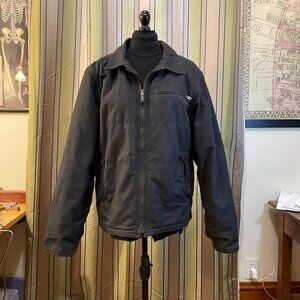 Men's black carhartt insulated coat loose fit hard duck size M